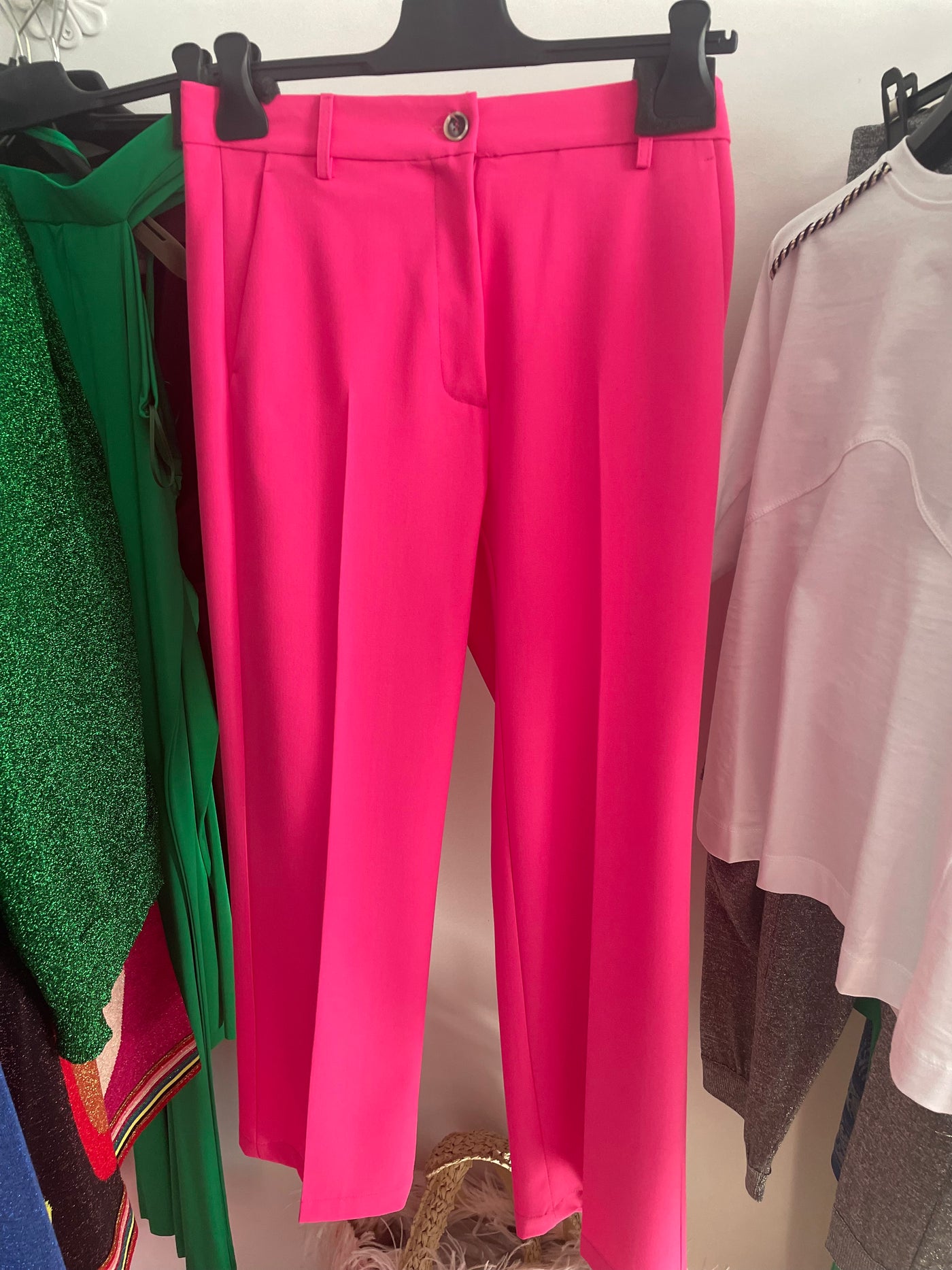 Semicouture. Pantalone fucsia