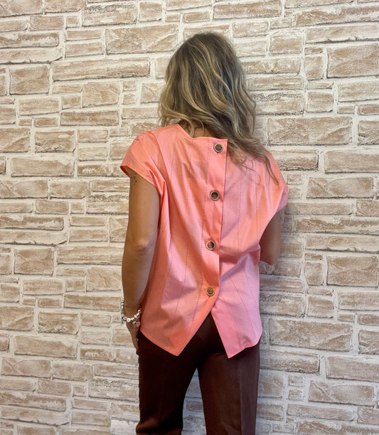 Semi Couture Blusa in  popeline di cotone.