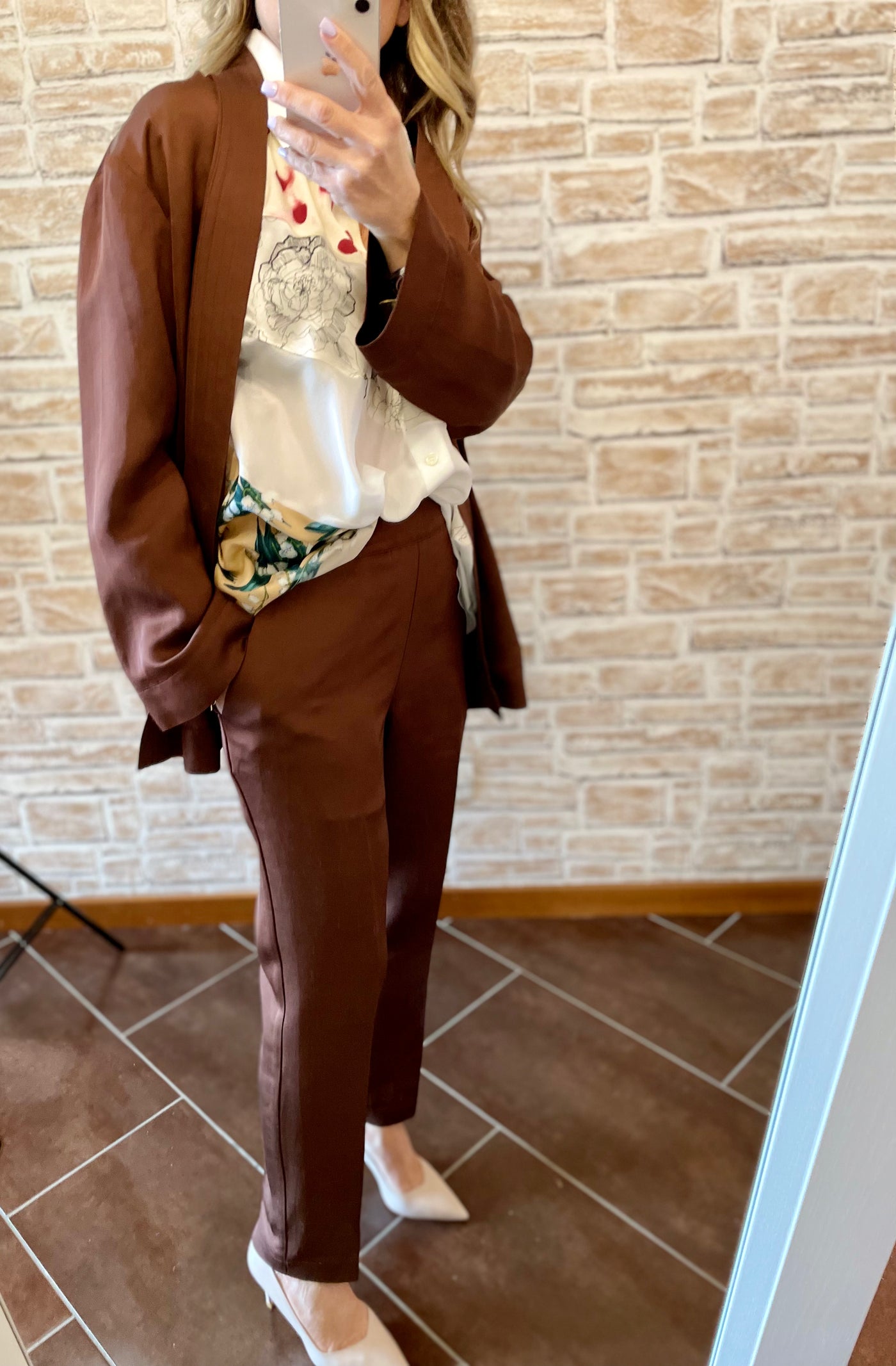 SemiCouture Pantalone in lino