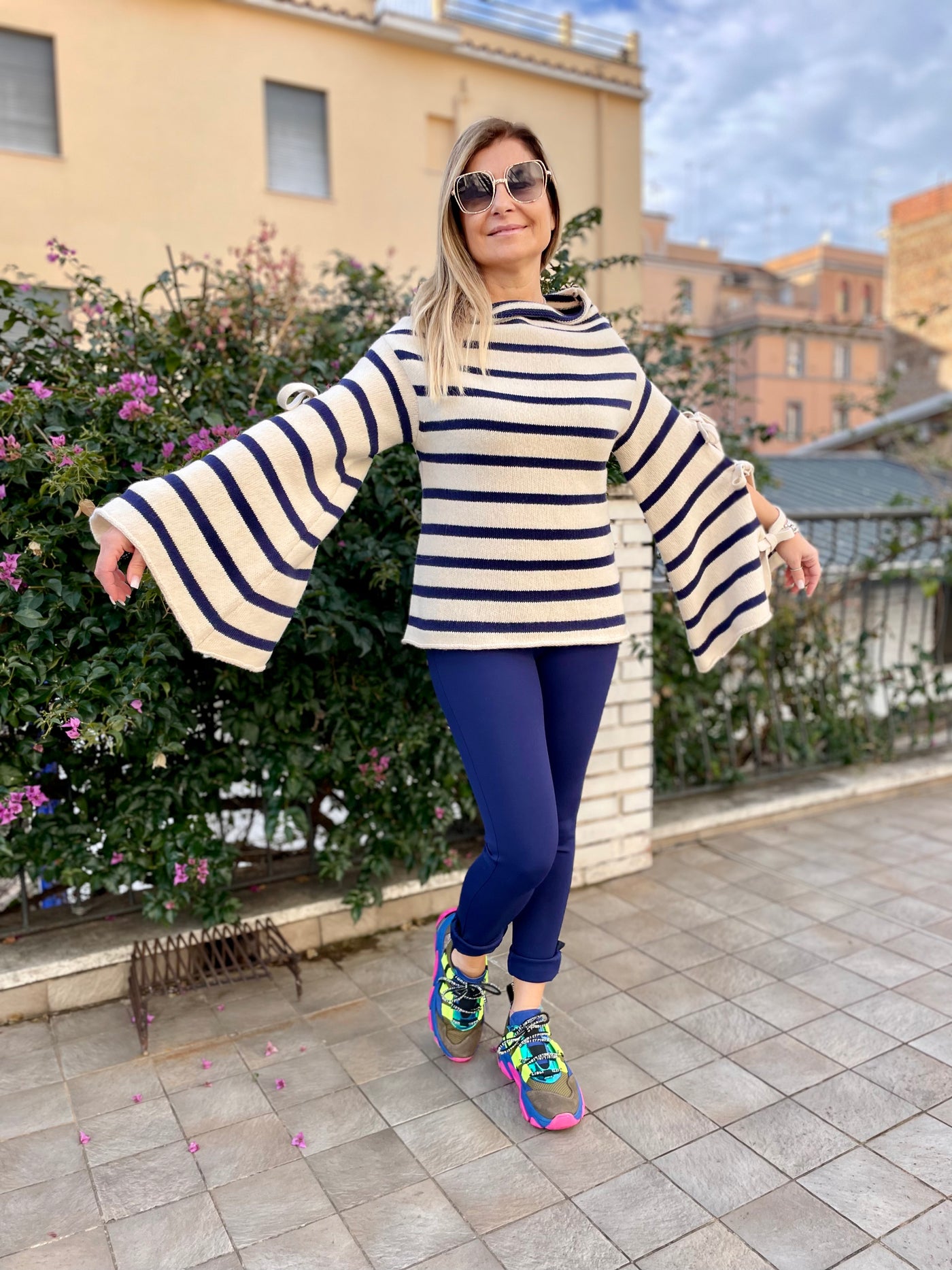 Semicouture. Leggings blu
