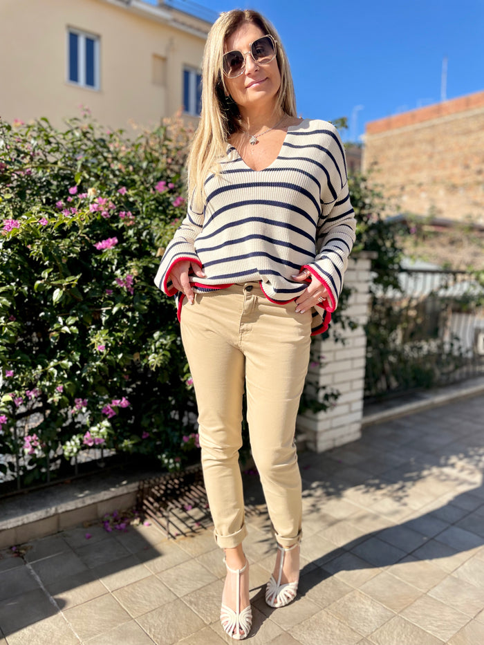 Eva Boutique 21, Semicouture.Denim elasticizzato.
