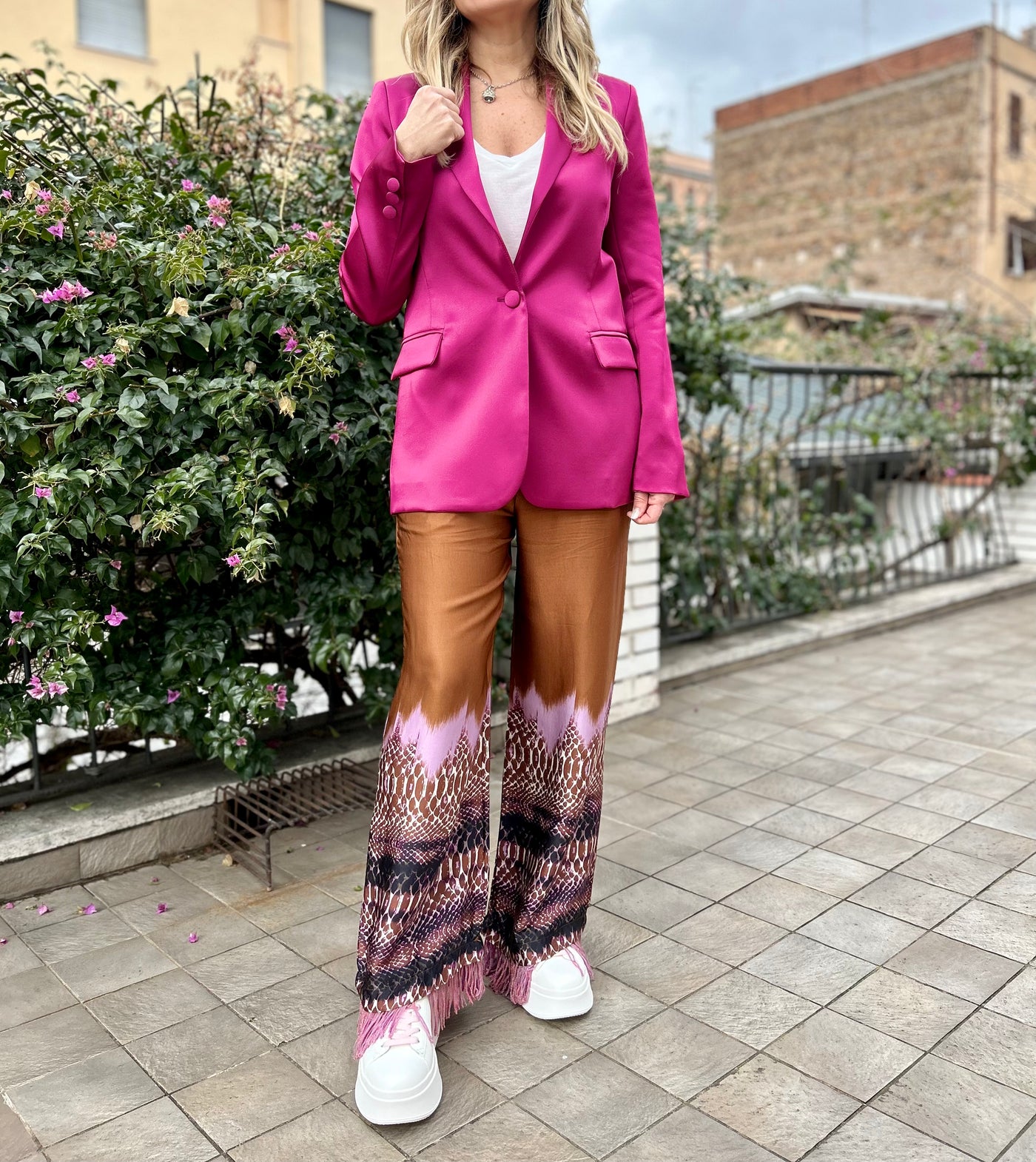 Dimora. Pantaloni in viscosa.