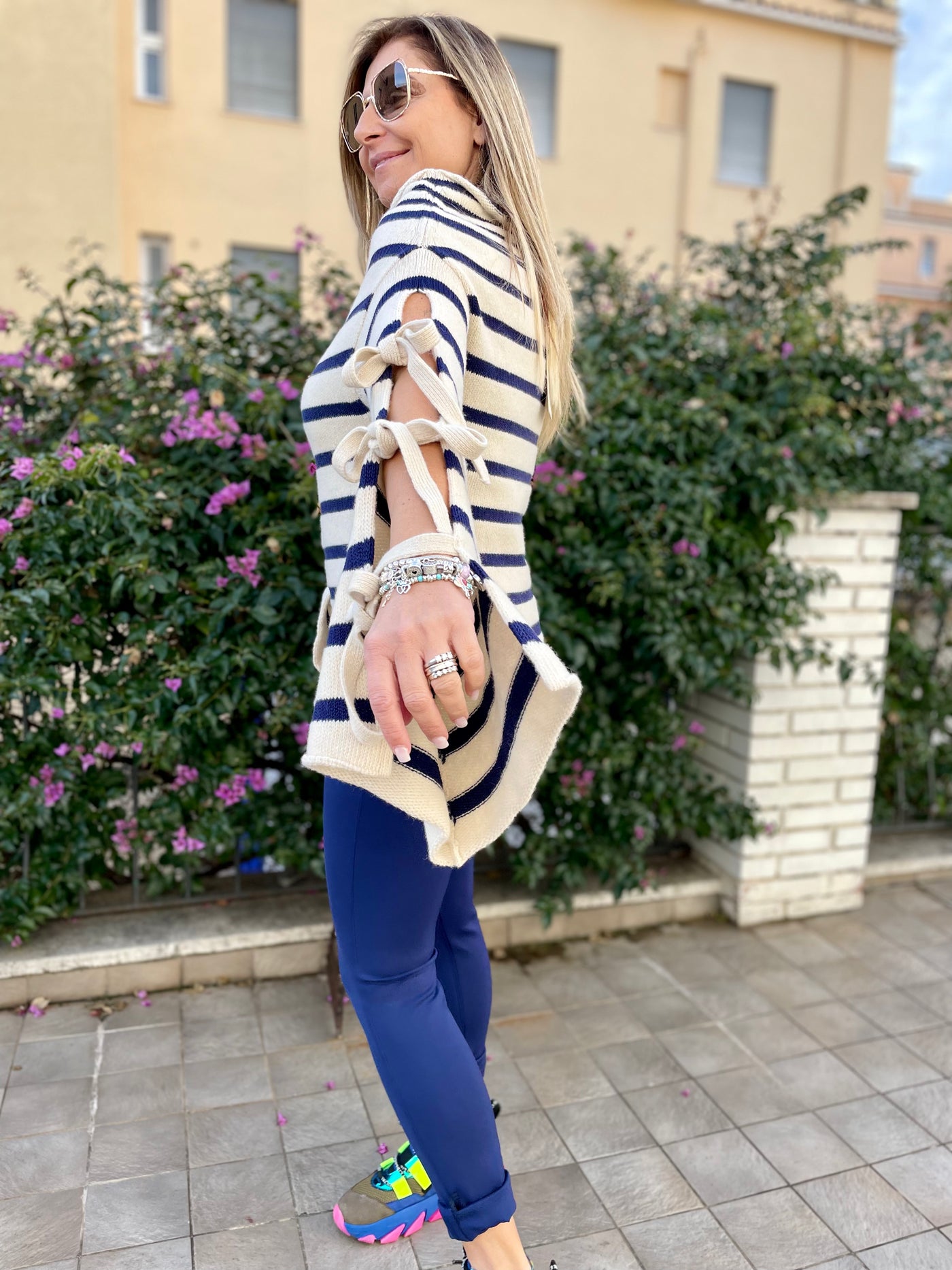 Semicouture. Leggings blu